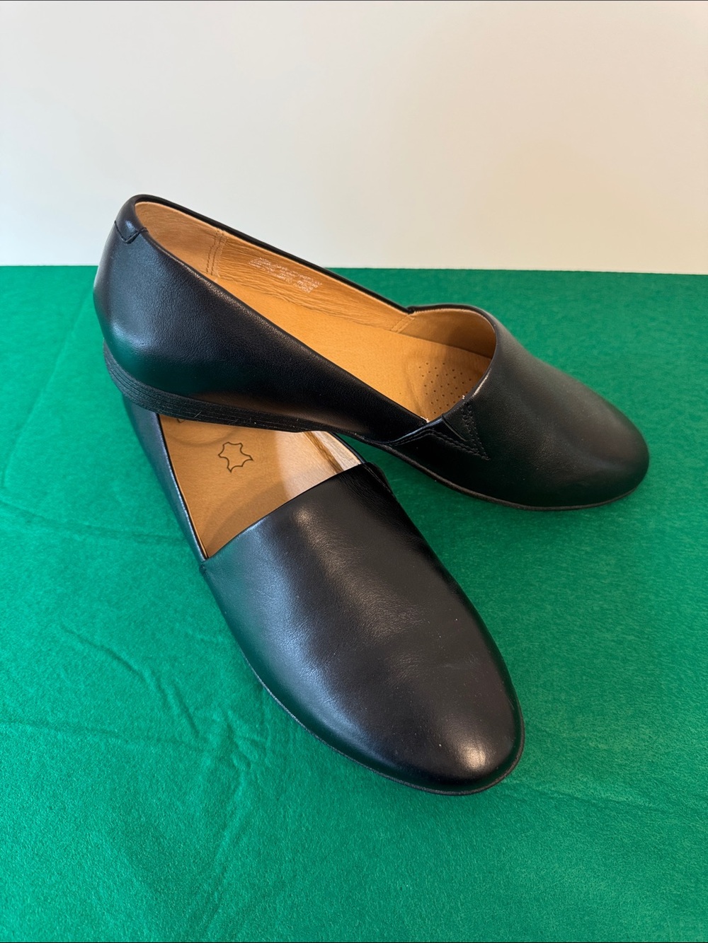 Dansko Black Slip-On Shoe with Tan Insole